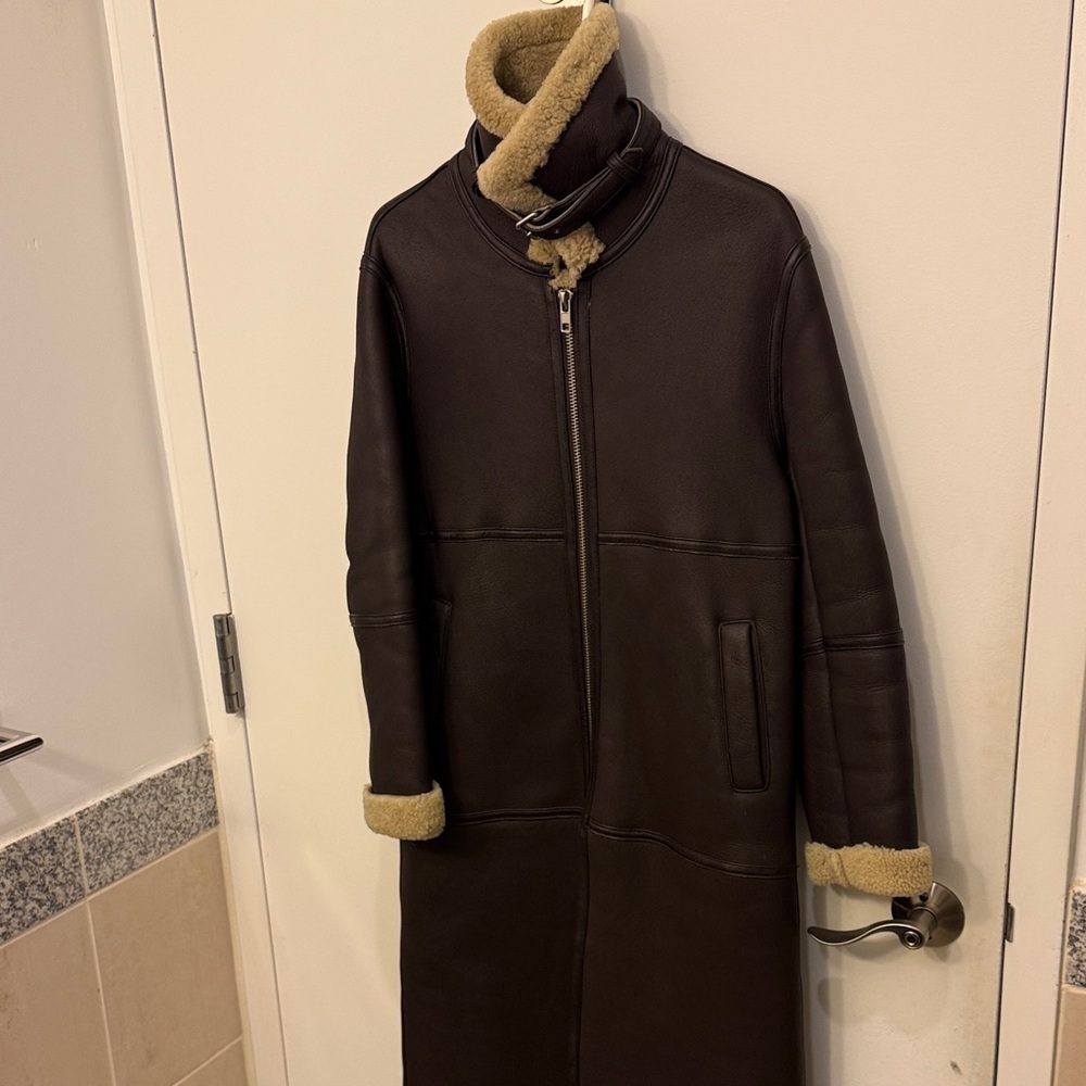 Women's Brown Shearling Coat